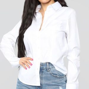 White button down